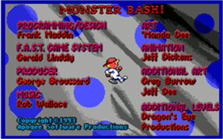 Monster Bash Title Screen